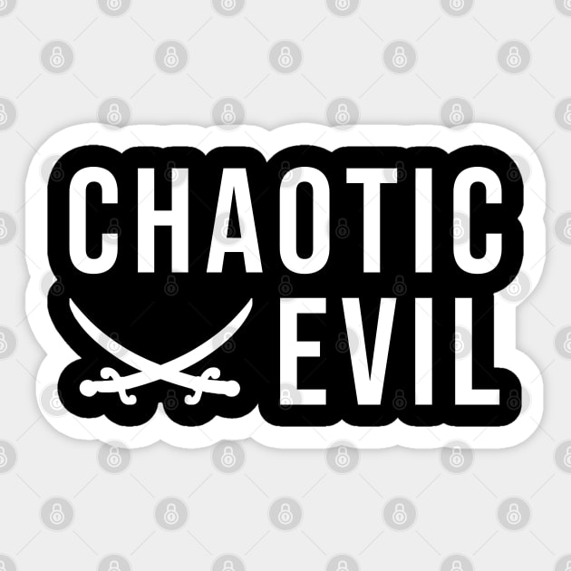 Chaotic evil Sticker by wondrous